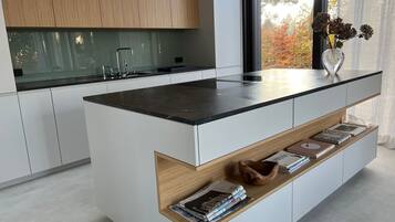Kühlschrank, Ofen, Geschirrspüler, Kochgeschirr/Geschirr/Besteck