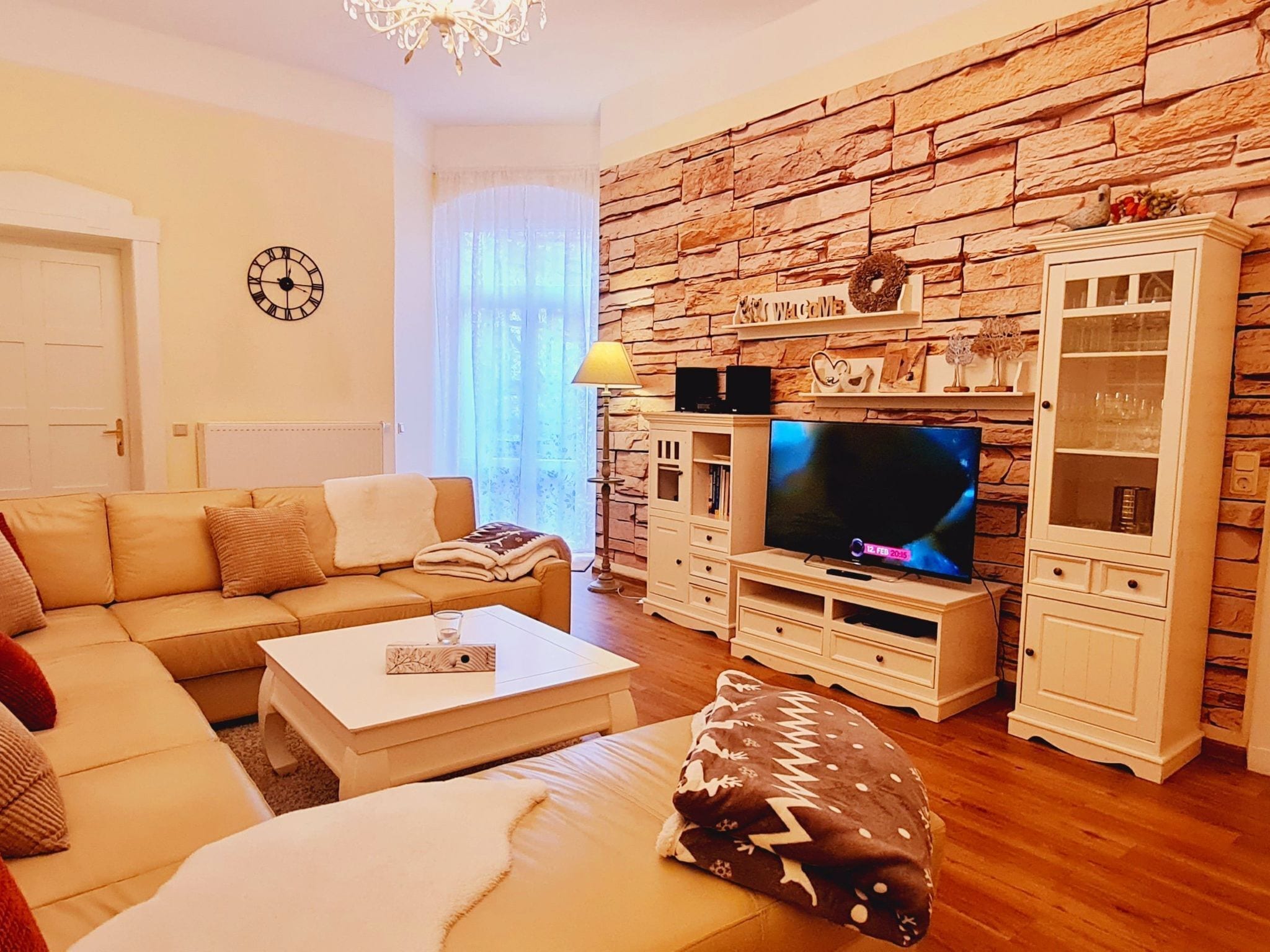 TV, fireplace, DVD player