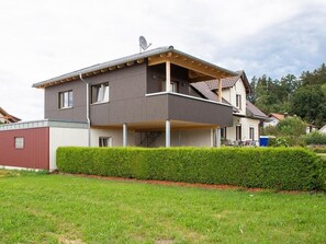 A modern two-story house with a balcony and a satellite dish. - im Illertal by Interhome (Altenstadt)