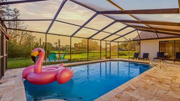 Indoor pool, a heated pool
