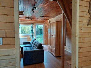 TV, fireplace, DVD player