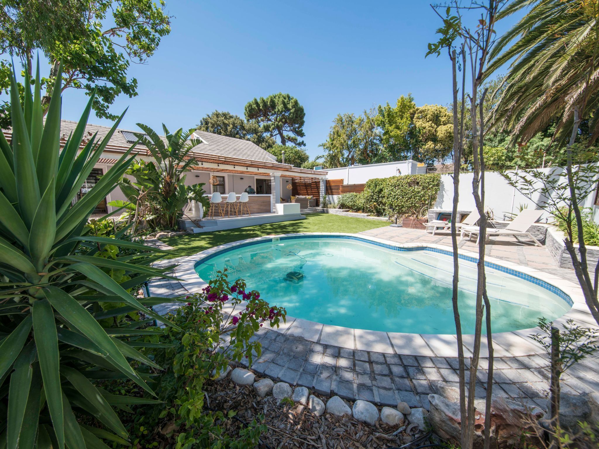 Una piscina riscaldata