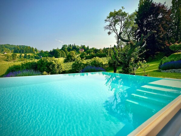 A heated pool