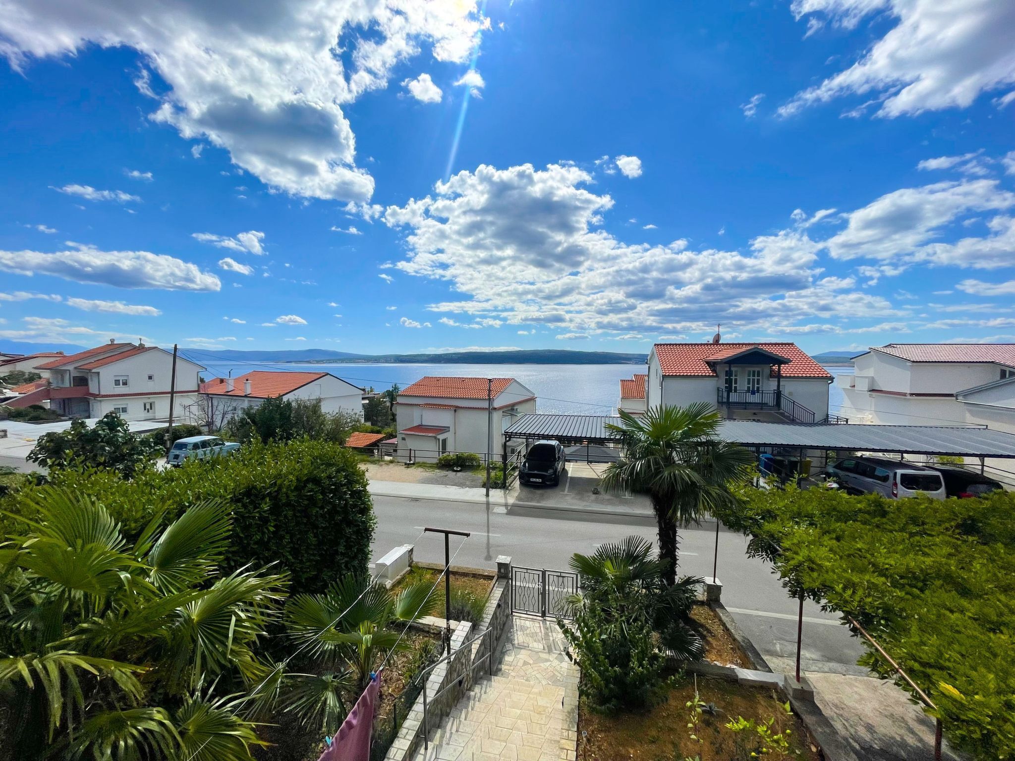 Blick von der Unterkunft