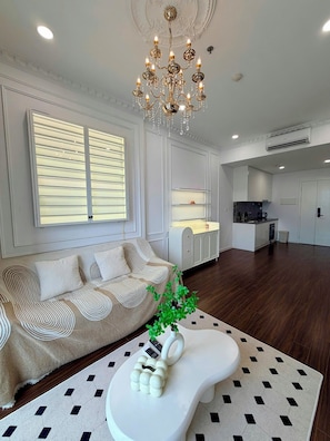 Classic Apartment, 2 Bedrooms, City View | Living area | LCD TV - Sunny Residence (Ha Noi)