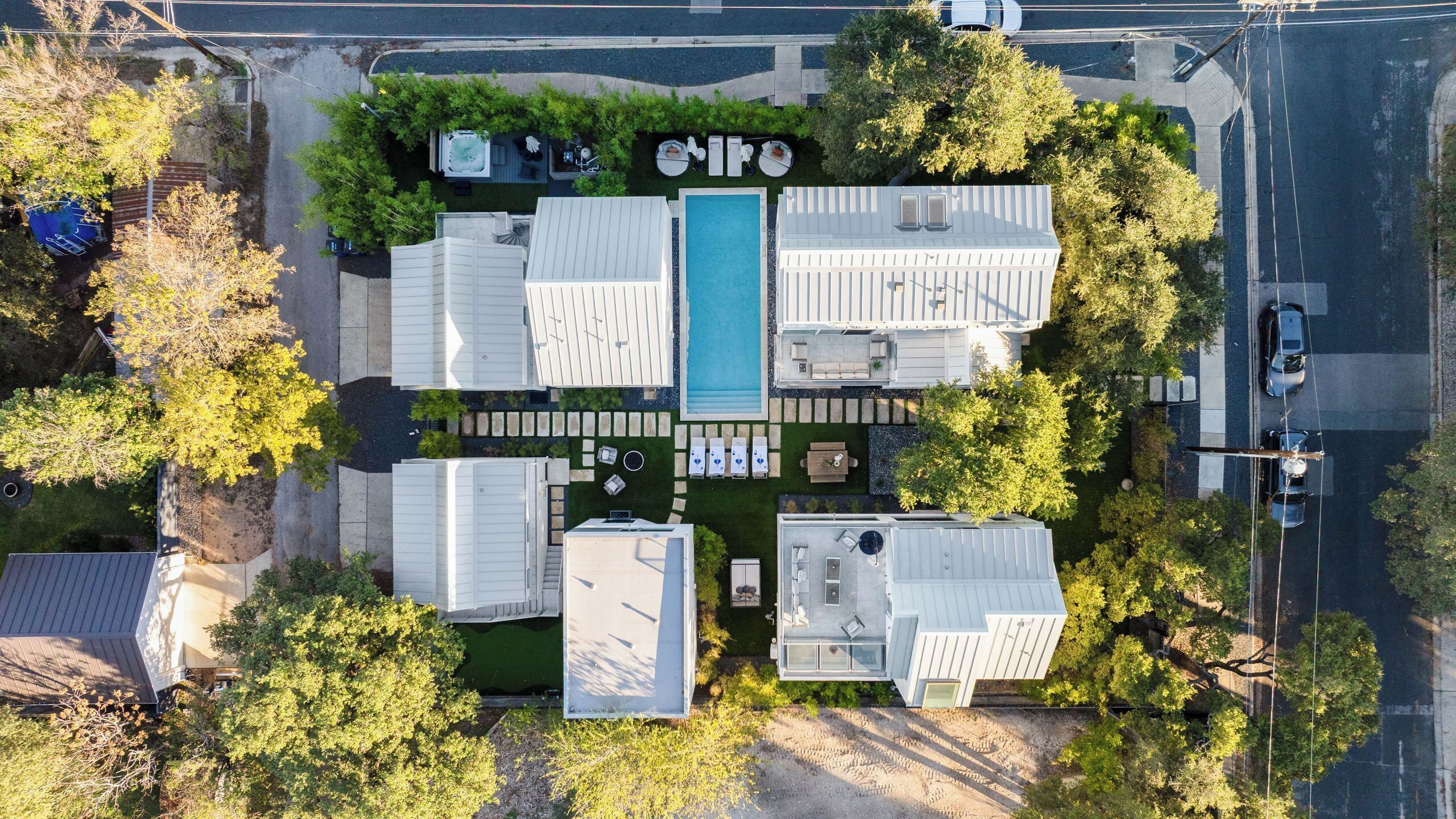 منظر من الجو على ارتفاع عالٍ