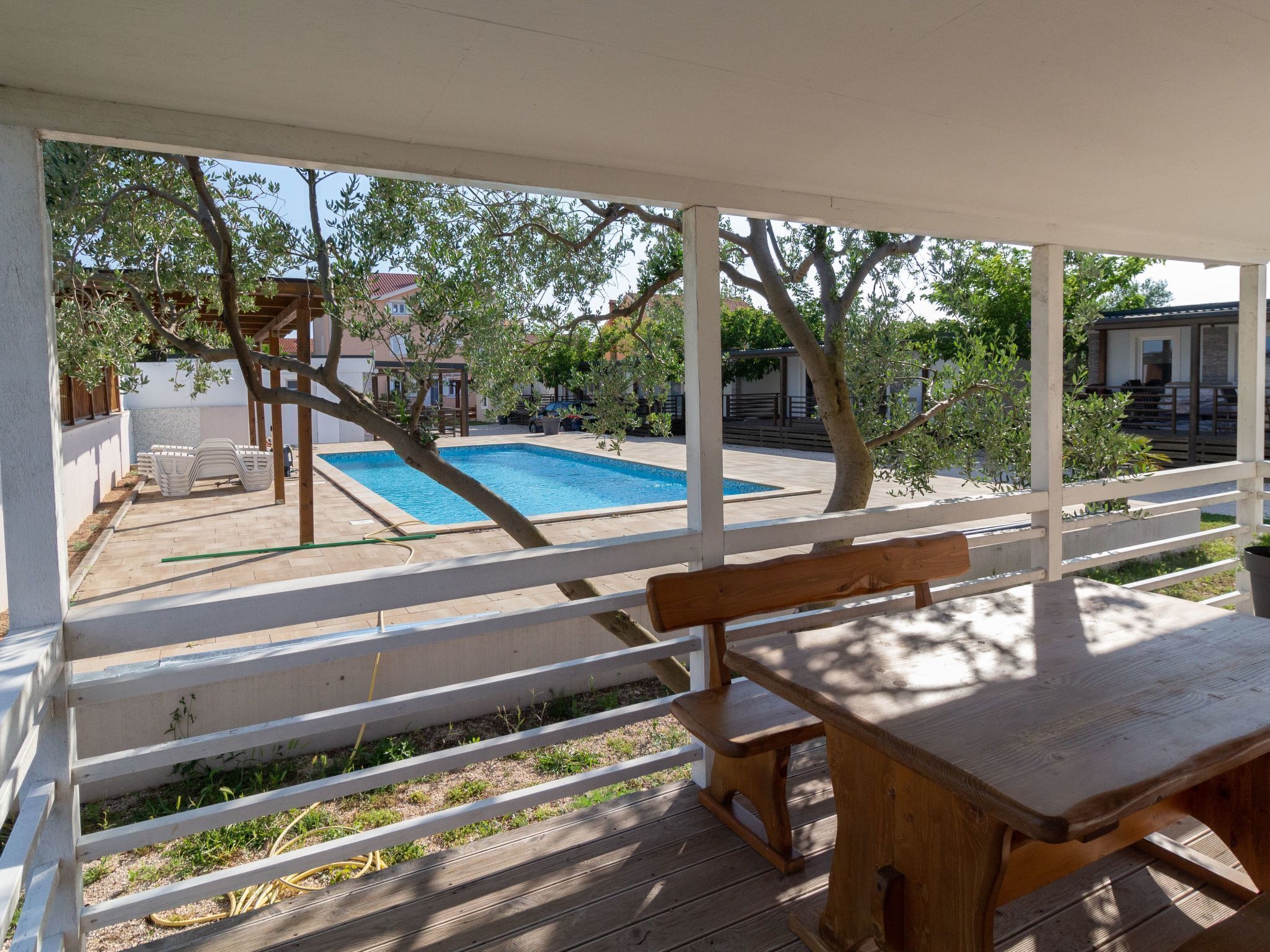 屋外ダイニングエリア