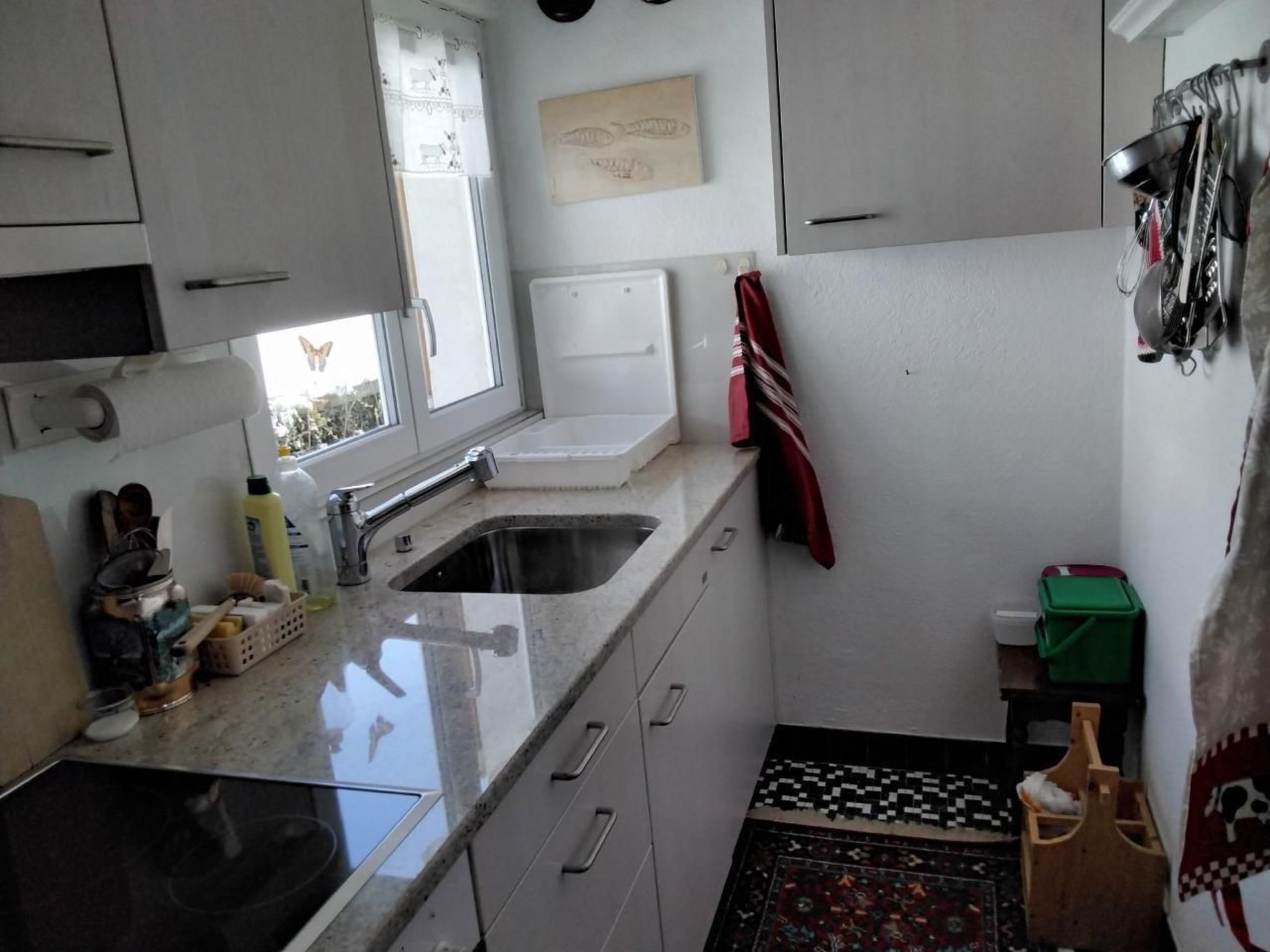 Kühlschrank, Ofen, Kochgeschirr/Geschirr/Besteck