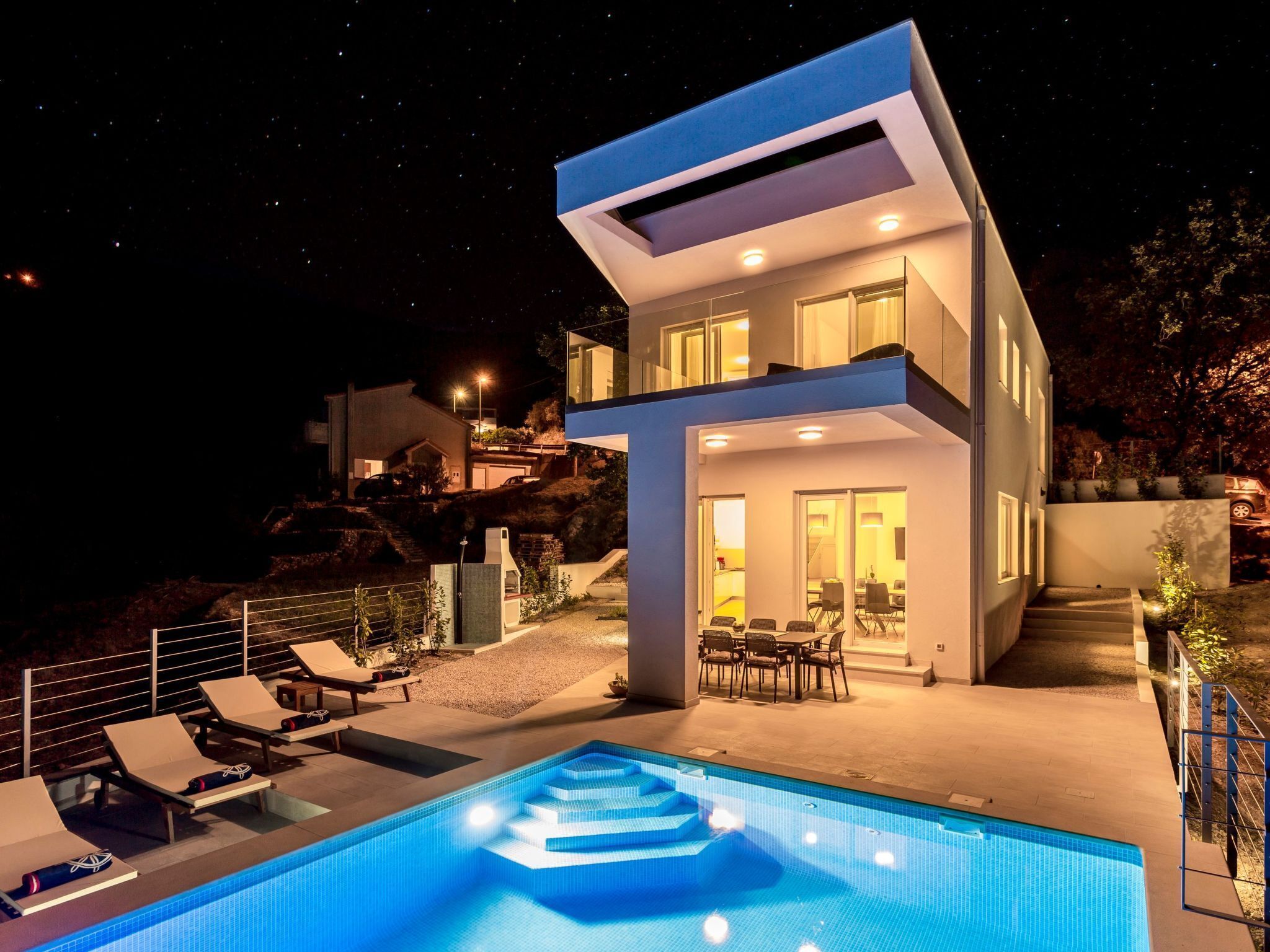 Et oppvarmet basseng