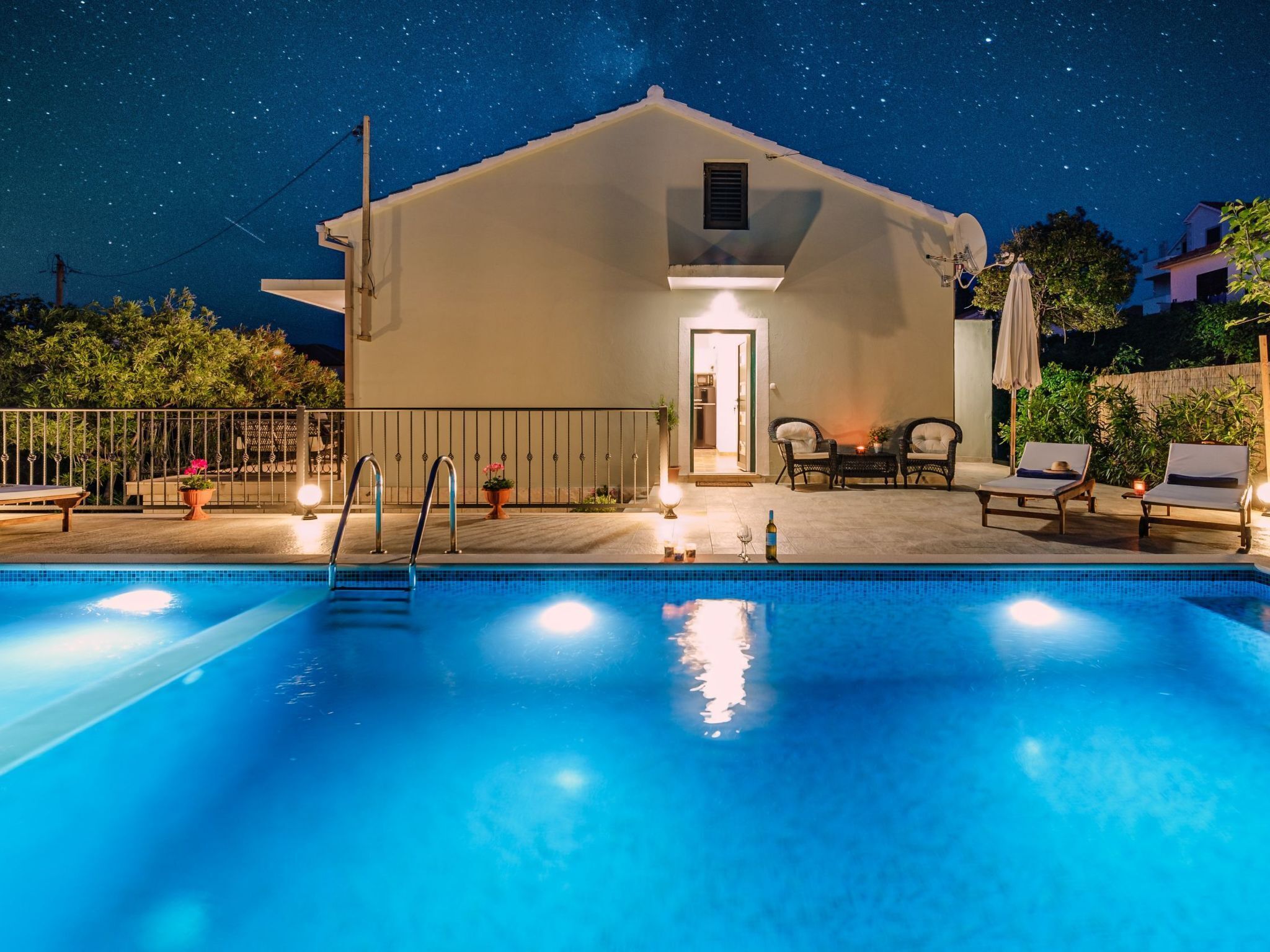 Una piscina riscaldata