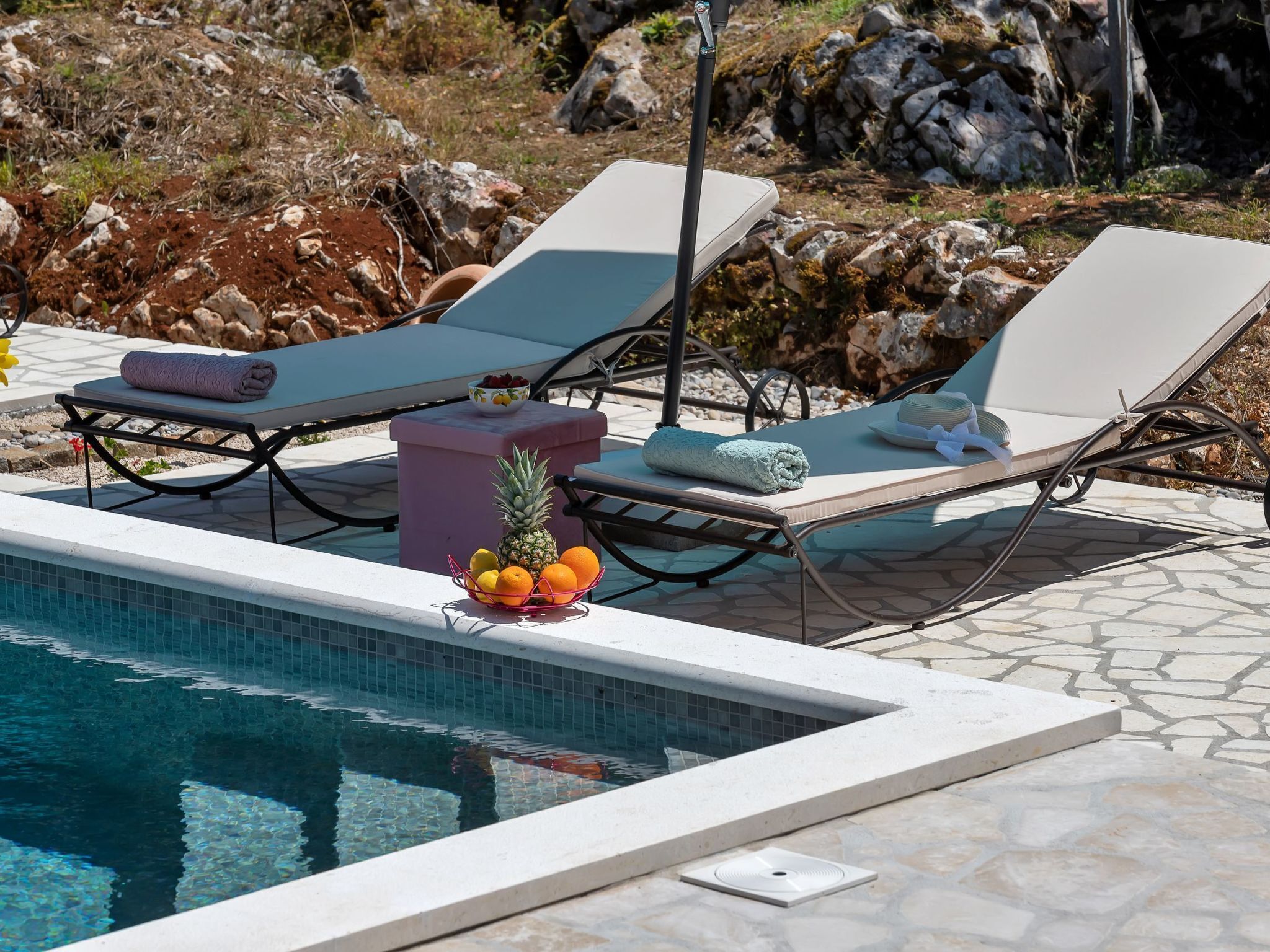 Et oppvarmet basseng