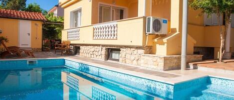 Una piscina riscaldata