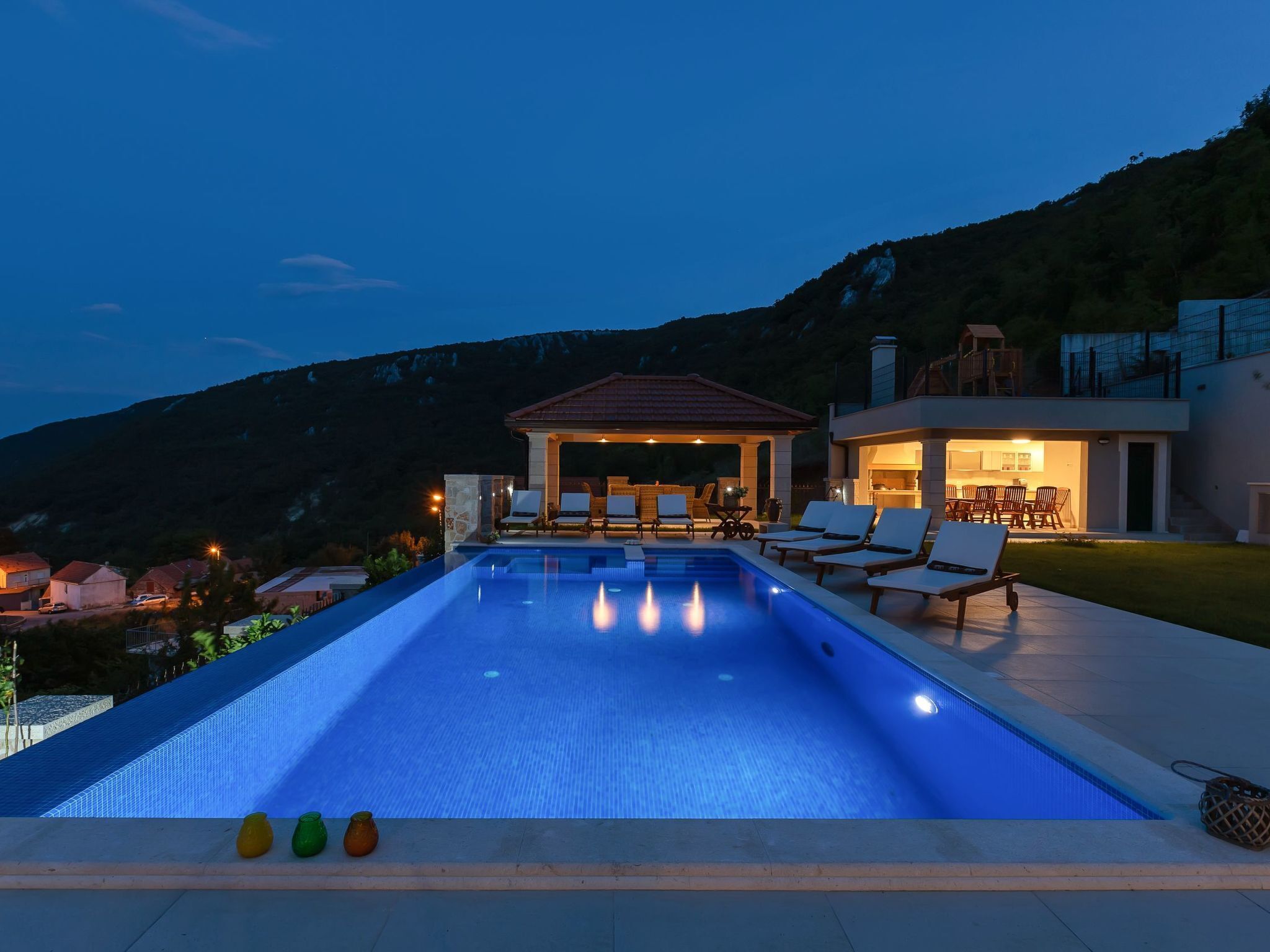 Una piscina riscaldata