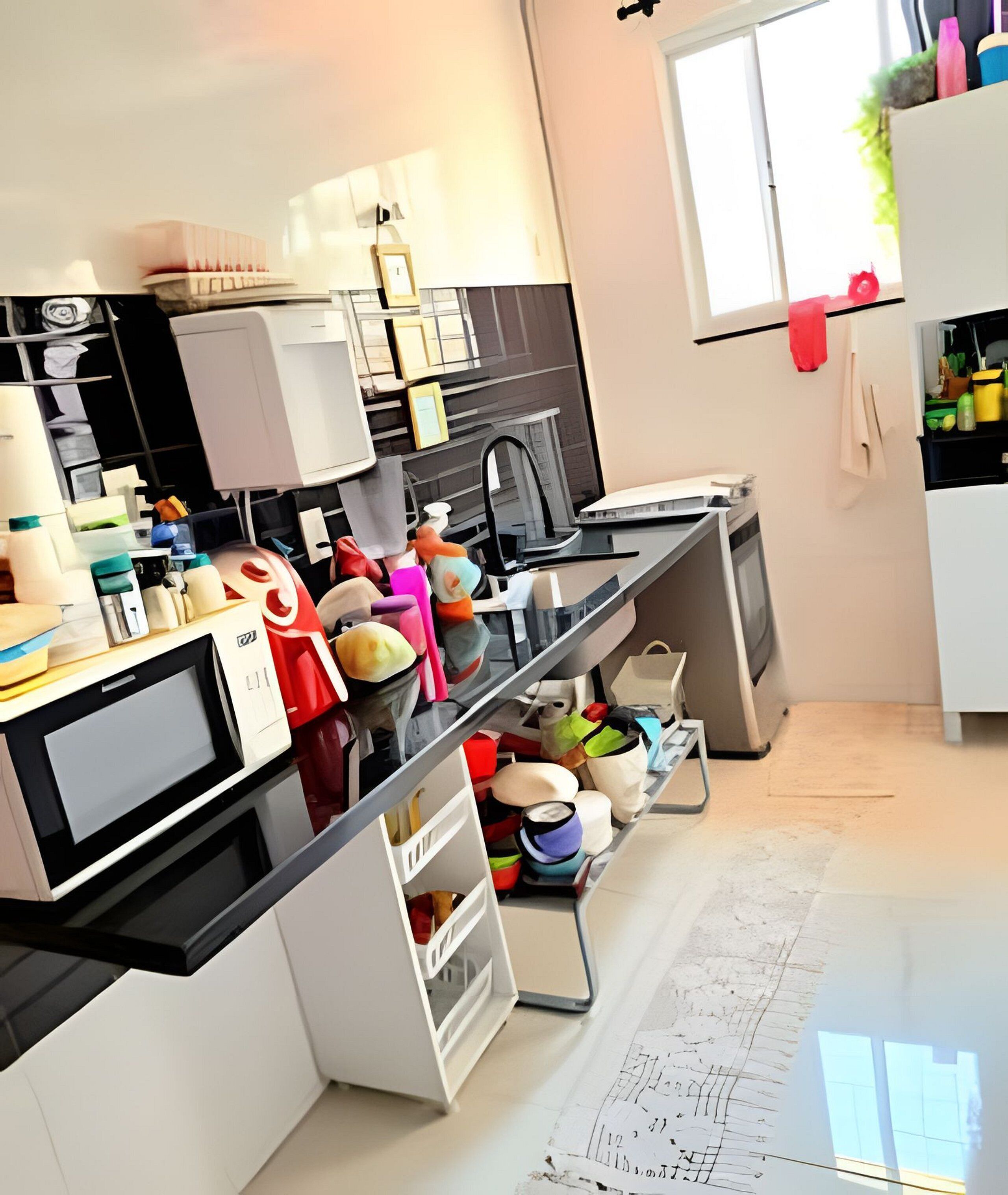 Double Room | Private kitchen | Full-sized fridge, microwave, oven, cookware/dishes/utensils