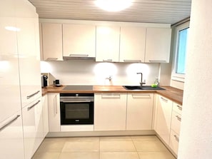 Fridge, oven, dishwasher, cookware/dishes/utensils - Vigneronne, App. Lac by Interhome (Montreux)
