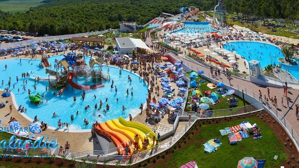 A water park with multiple pools, slides, and a large water slide. - Villa Deni by Interhome (Buje)