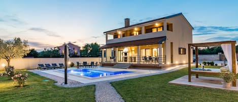 A heated pool