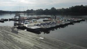 A marina with docked boats and a wooden pier. - Preiser in Schieder-Schwalenberg by Interhome (Schieder-Schwalenberg)