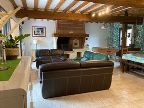 TV, fireplace, DVD player - "Les gîtes de Soleil Mapou" by Interhome (Fécamp)