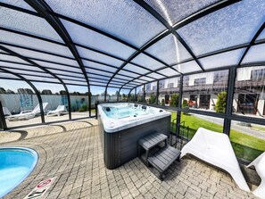 Una piscina riscaldata