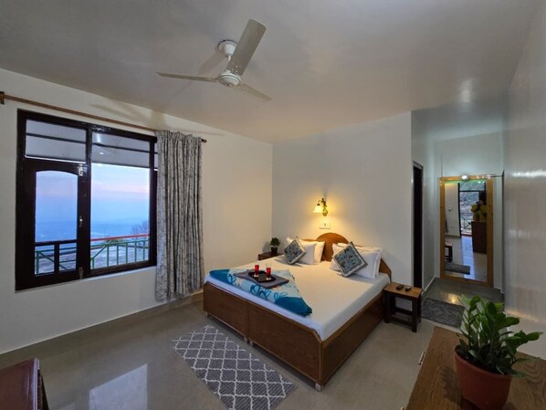 Deluxe Double Room, Balcony, Mountain View | Iron/ironing board, free WiFi - East Home Stay (Dharamshala)