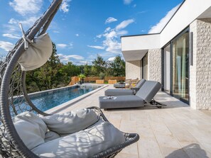 Terrace/patio - Sunset Villa Santalezi by Interhome (Nedescina)