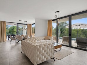 Living area - Sunset Villa Santalezi by Interhome (Nedescina)