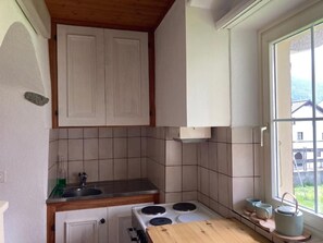Fridge, oven, cookware/dishes/utensils - Chesa alb sco'l floc by Interhome (S-chanf)