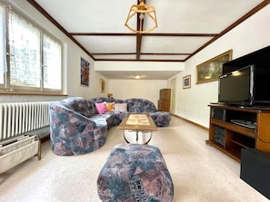 TV, fireplace, DVD player