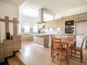 Fridge, cookware/dishes/utensils - Meteora's Secret Garden House#1 by Interhome (Kalabaka)