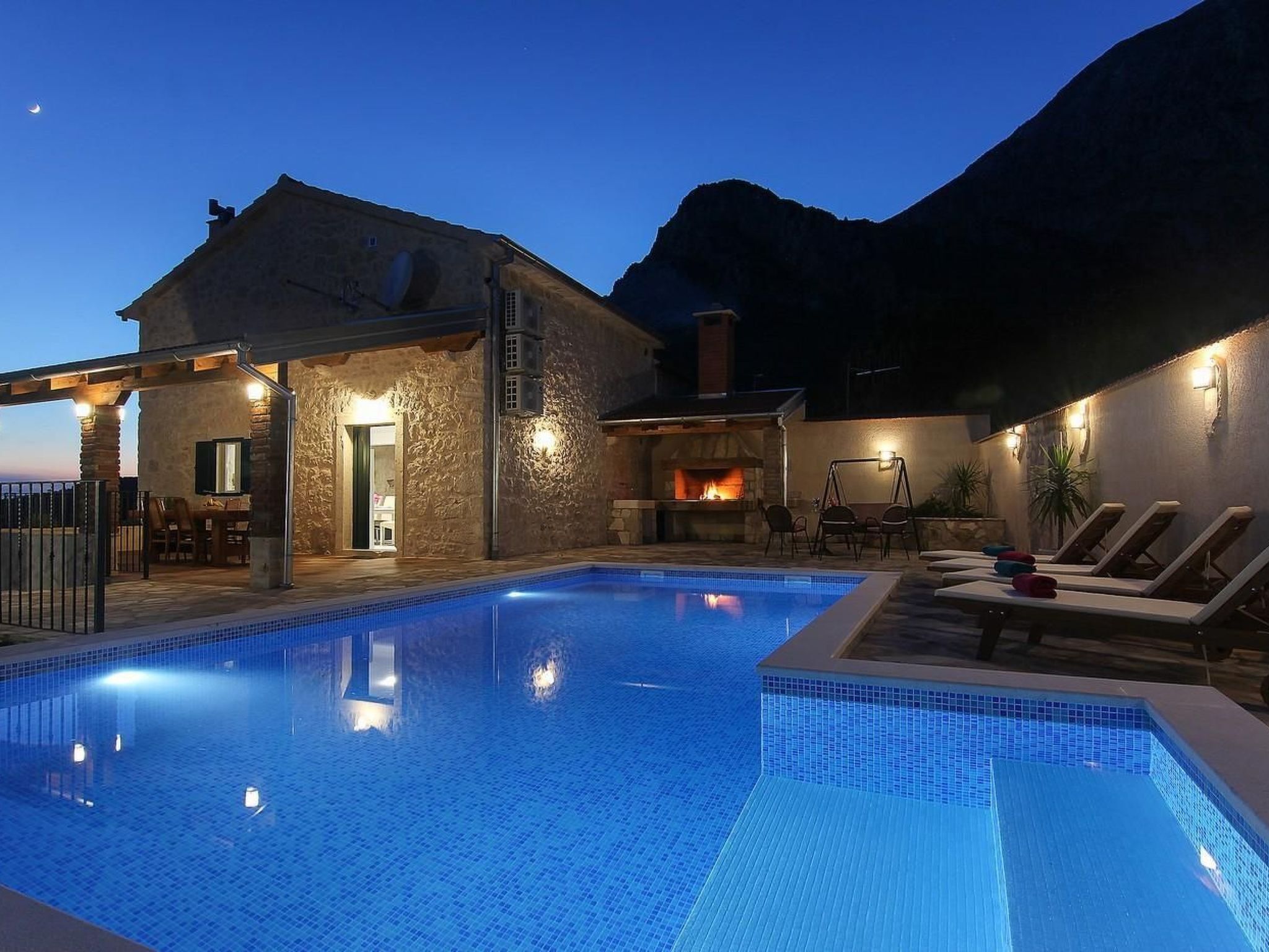 Et oppvarmet basseng