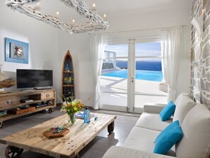 TV, DVD player - "Calypso Sunset" mit Terrasse by Interhome (Mykonos (Stadt))