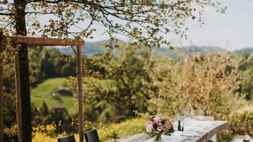 Espace banquet en plein air