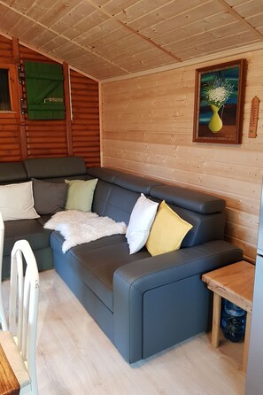 Televisie en een open haard