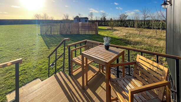 Outdoor dining - A perfect escape for couples seeking comfort, privacy, and scenic simplicity. (Temple Bruer)