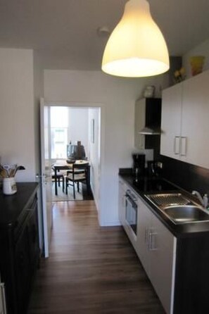 Fridge, oven, dishwasher, cookware/dishes/utensils - Charmante Wohnung in Malchow by Interhome (Göhren-Lebbin)