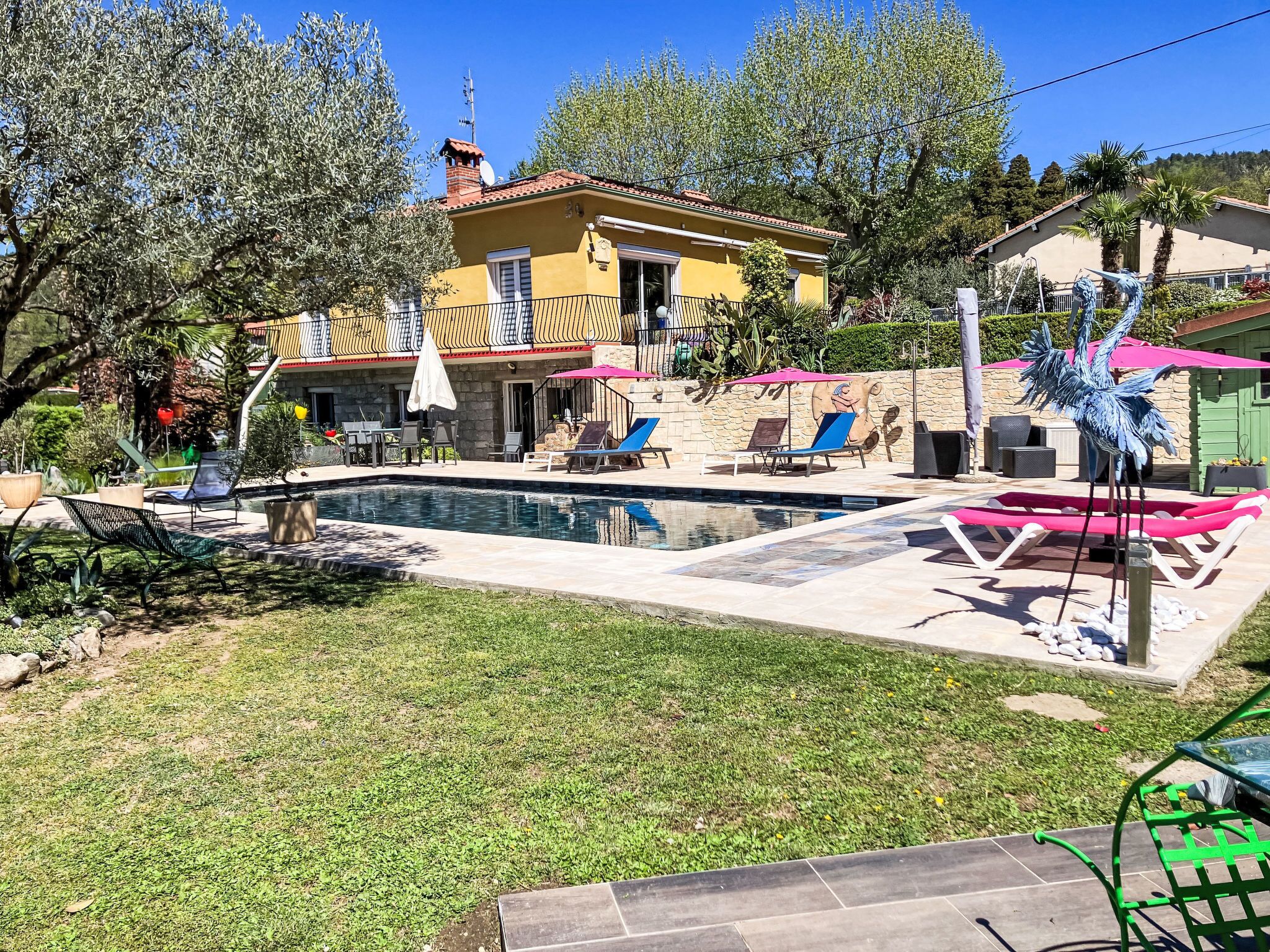 A heated pool