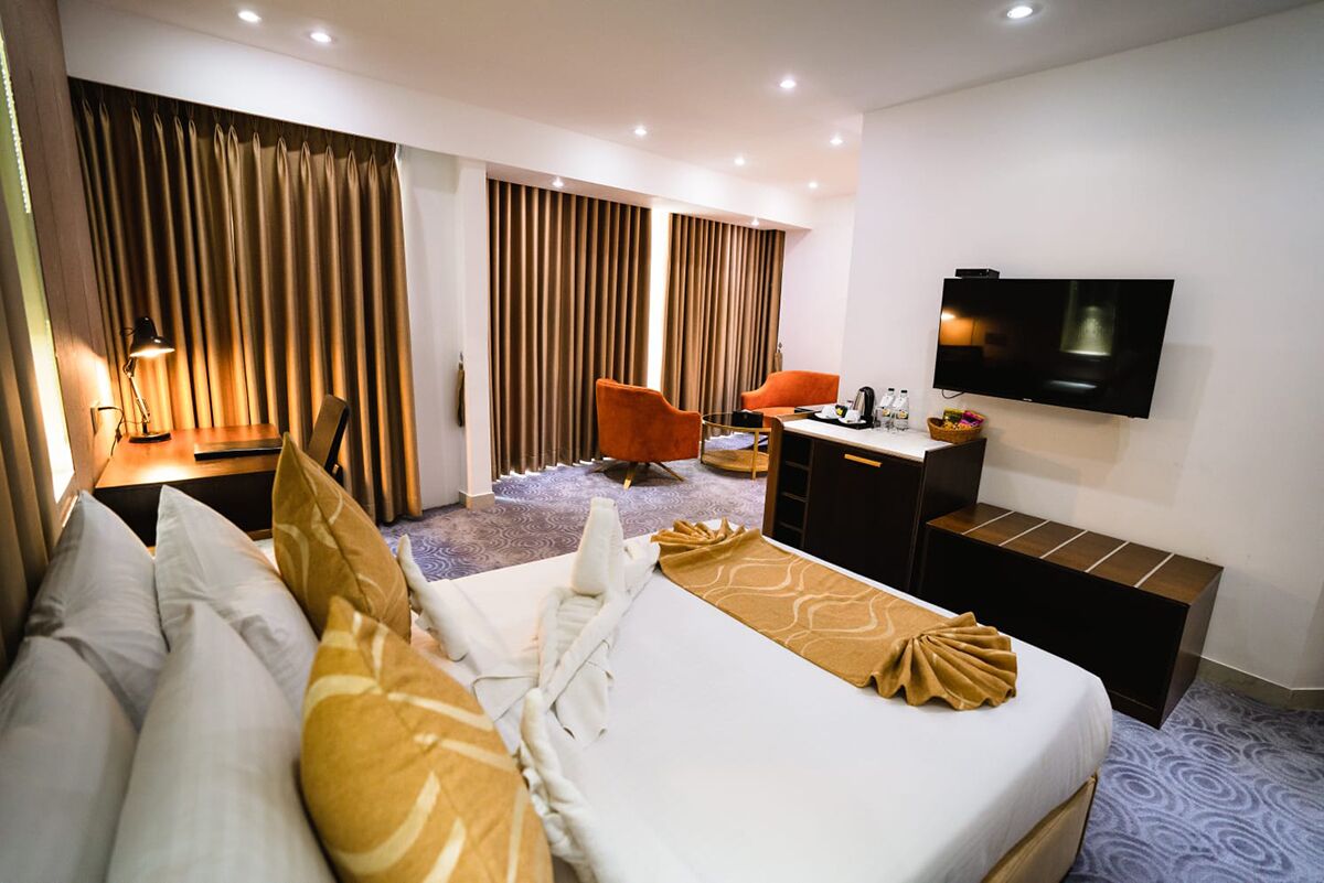 Phòng đôi Deluxe | Két bảo mật tại phòng, bàn ủi/dụng cụ ủi quần áo 