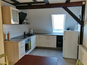 Fridge, cookware/dishes/utensils - Alte Apotheke by Interhome (Roßdorf)