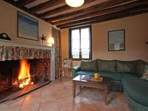 Fernseher, Kamin