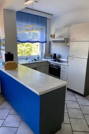 Fridge, cookware/dishes/utensils - Apartment by Interhome (Freudenstadt)