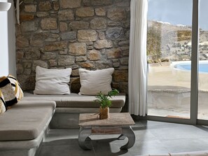Fireplace - "Paraga Villa 2" mit Whirlpool by Interhome (Mykonos (Stadt))