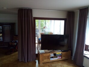 Fernseher, Kamin, DVD-Player