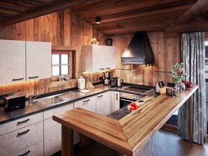 Fridge, microwave, oven, dishwasher - Chalet Promi-Alm in Flachau by Interhome (Flachau)