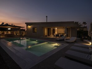 Una piscina riscaldata