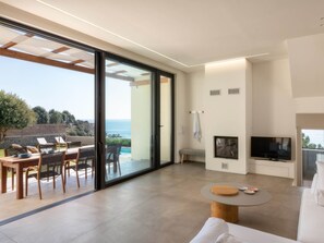 Living area - South Key Villa mit Schwimmbad by Interhome (Pefki)
