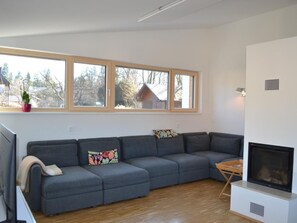 Fernseher, Kamin