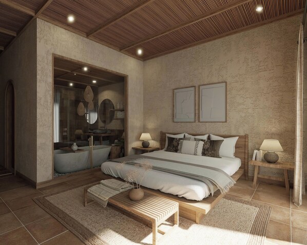 럭셔리 스위트, 산 전망 | 암막 커튼, 방음 설비, 다리미/다리미판, 무료 WiFi