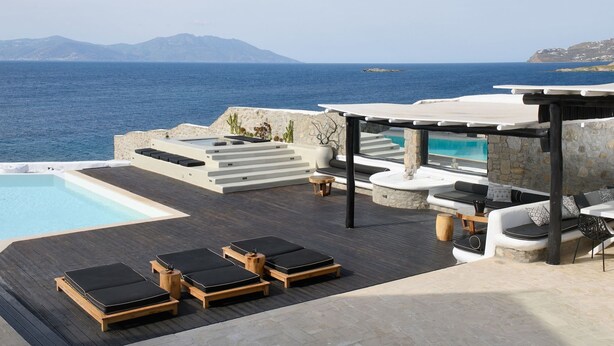 Terrace/patio - "Versteckte Perle am Meer mit Pool und HotTub" by Interhome (Mykonos (Stadt))