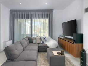 TV, fireplace - "Villa Galini" by Interhome (Archangelos)